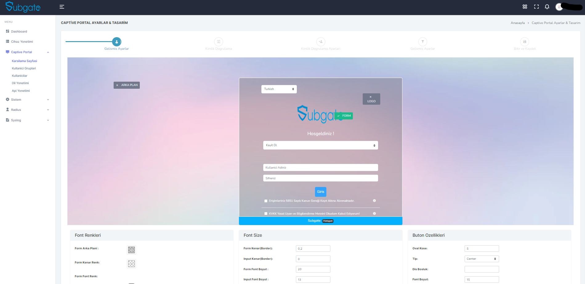 Dashboard Screenshot